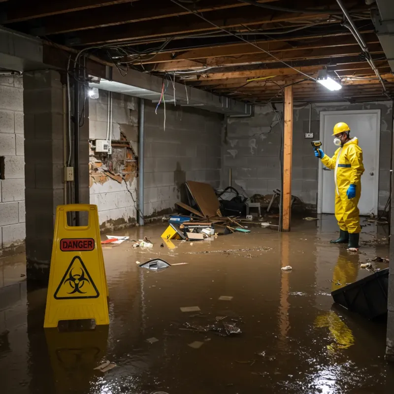 Flooded Basement Electrical Hazard in Arkadelphia, AR Property